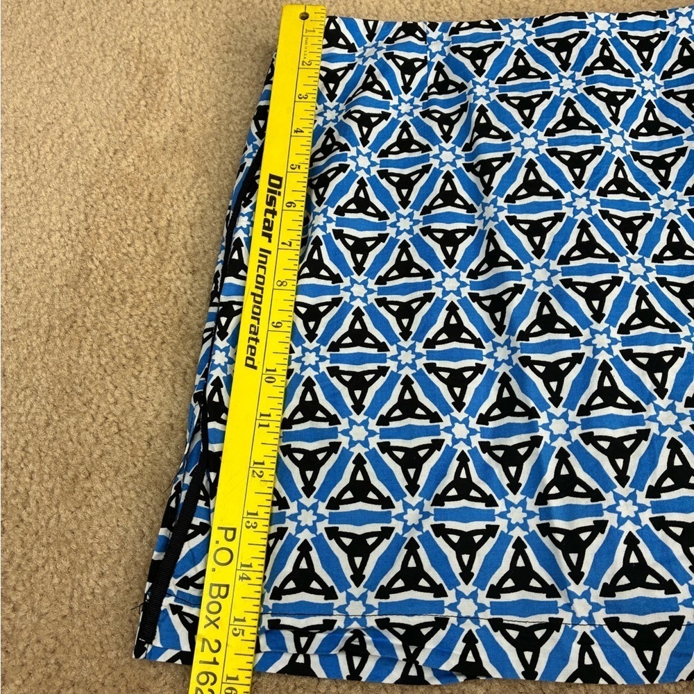 Golftini Geometric Blue and Black Women's Skirt/Skort “Flirtini”- Sz 6 - Picture 11 of 12